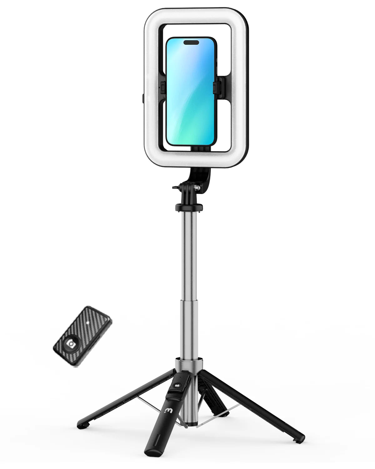 LIMITED TIME 50% OFF!!!  Selfie Ring Light with 72" Tripod Stand - Extendable Selfie Stick with Light for Phone, Live Streaming, Makeup, Travel, Gaming, Video, Includes Phone Holder& USB-C Powered - 1-Year Warranty